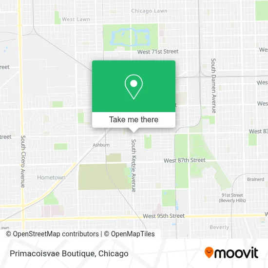 Primacoisvae Boutique map