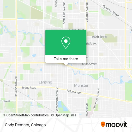 Cody Demars map