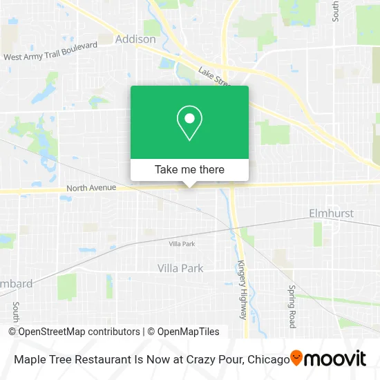 Maple Tree Restaurant Is Now at Crazy Pour map