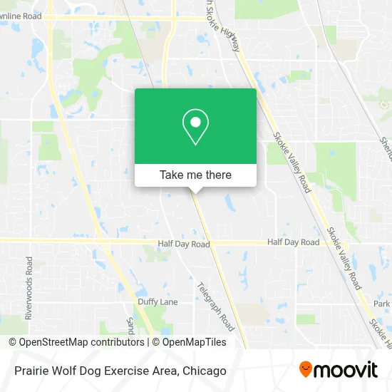 Prairie Wolf Dog Exercise Area map
