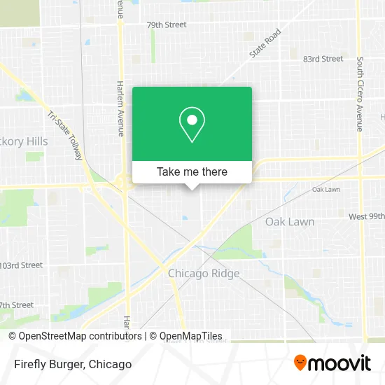 Firefly Burger map