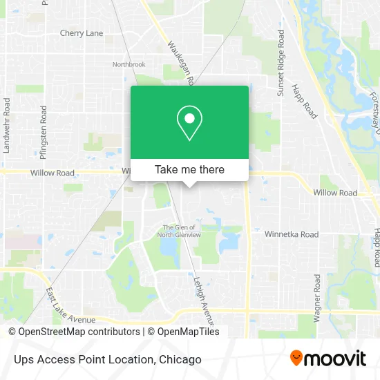 Ups Access Point Location map
