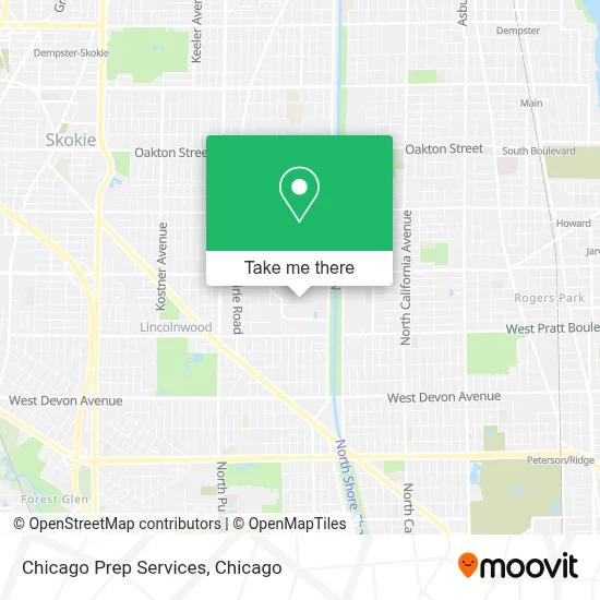 Chicago Prep Services map