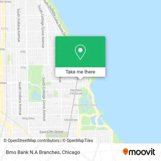 Bmo Bank N.A Branches map