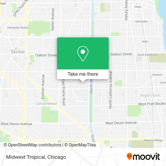 Midwest Tropical map