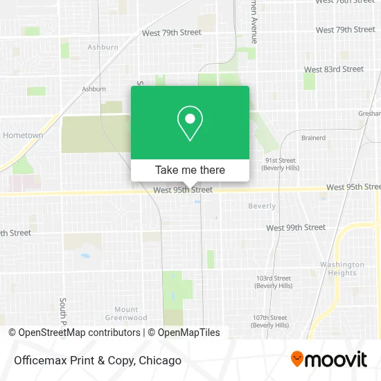 Officemax Print & Copy map