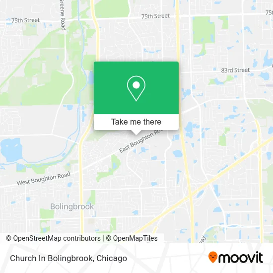 Church In Bolingbrook map