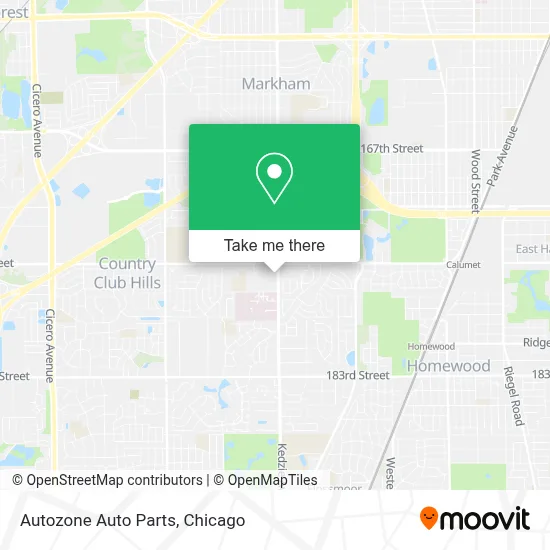 Autozone Auto Parts map