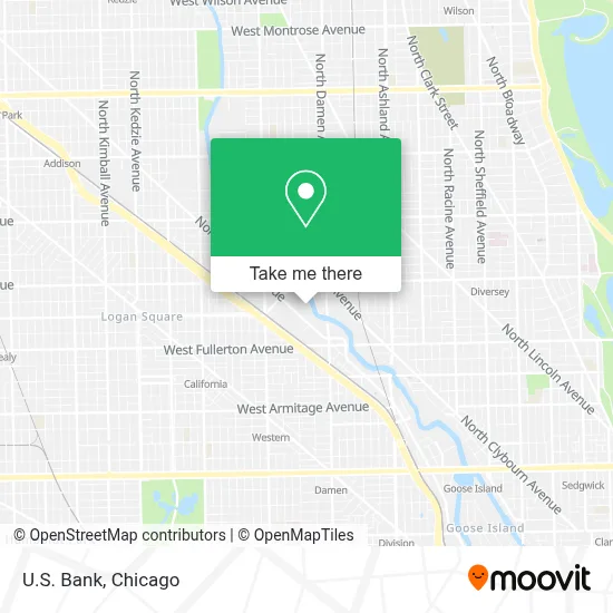 U.S. Bank map
