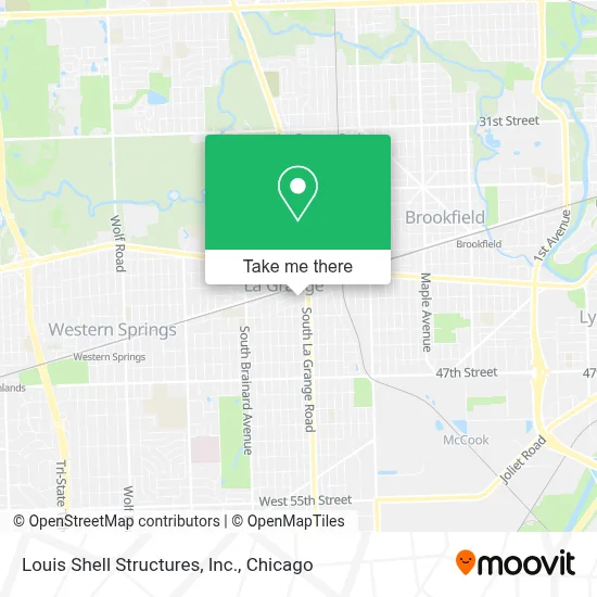 Louis Shell Structures, Inc. map