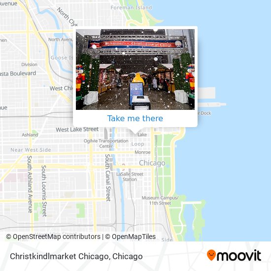 Mapa de Christkindlmarket Chicago