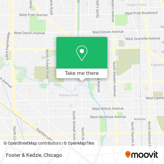 Mapa de Foster & Kedzie