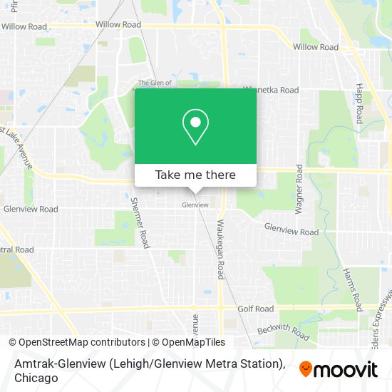 Amtrak-Glenview (Lehigh / Glenview Metra Station) map