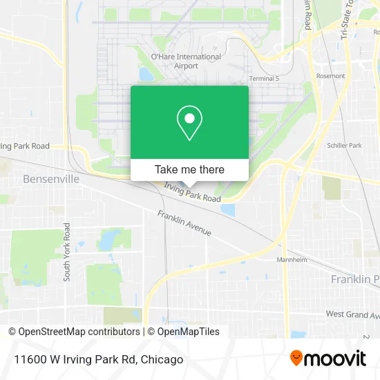 11600 W Irving Park Rd map
