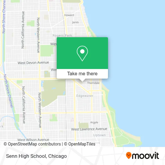 Senn High School map