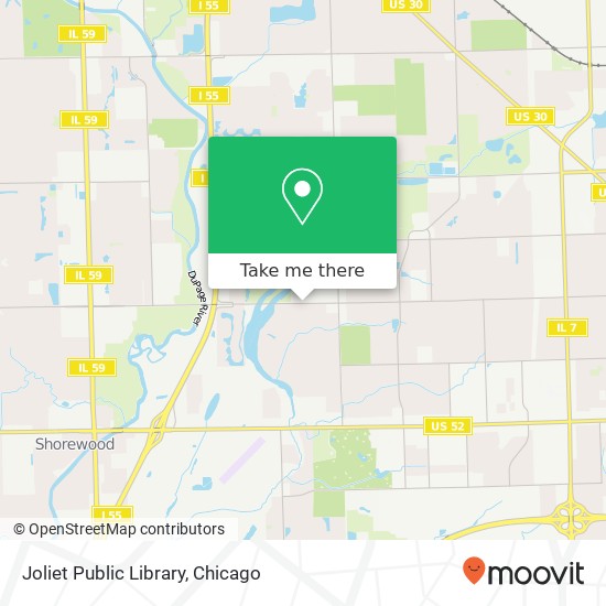 Joliet Public Library map