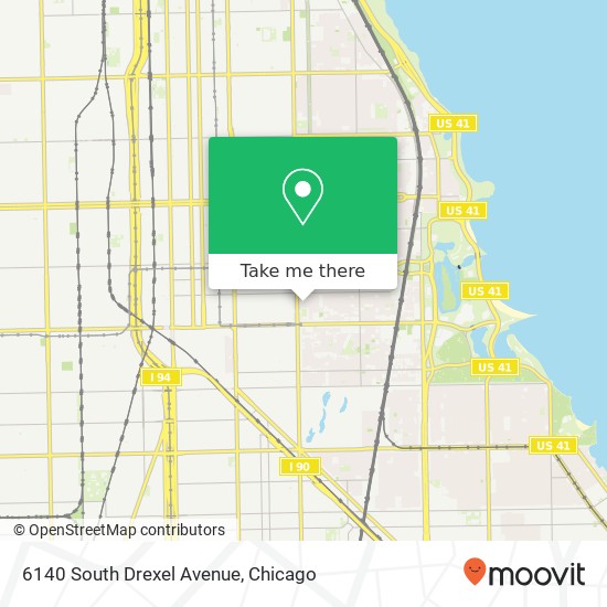 6140 South Drexel Avenue map