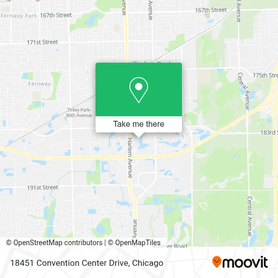 18451 Convention Center Drive map