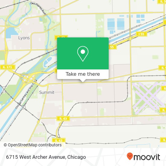 6715 West Archer Avenue map