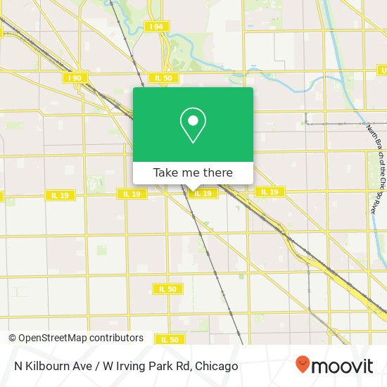 Mapa de N Kilbourn Ave / W Irving Park Rd