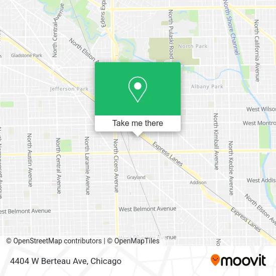 4404 W Berteau Ave map