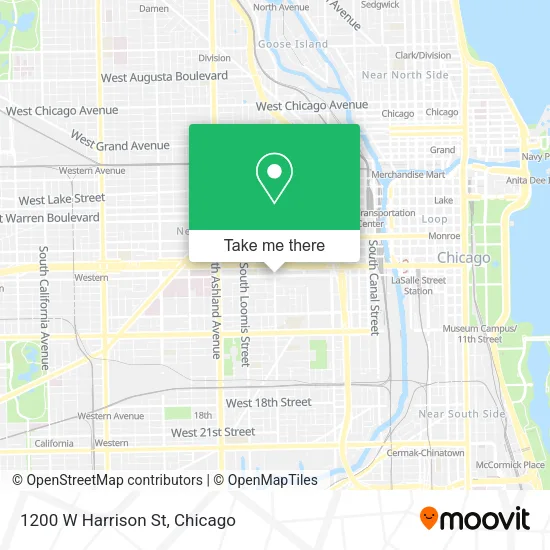 1200 W Harrison St map