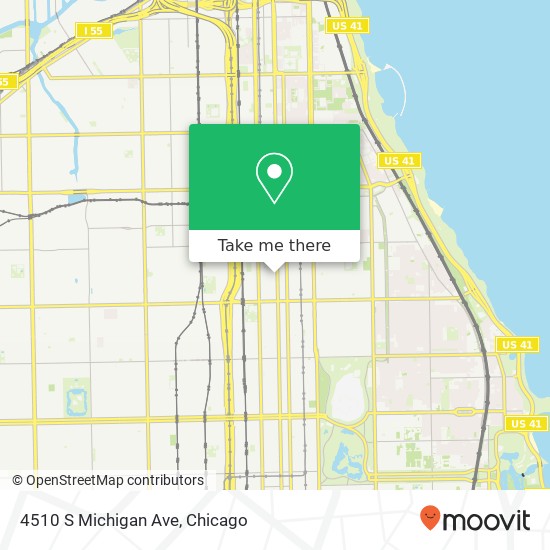 Mapa de 4510 S Michigan Ave