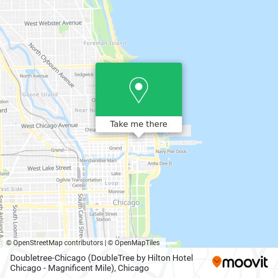 Doubletree-Chicago (DoubleTree by Hilton Hotel Chicago - Magnificent Mile) map