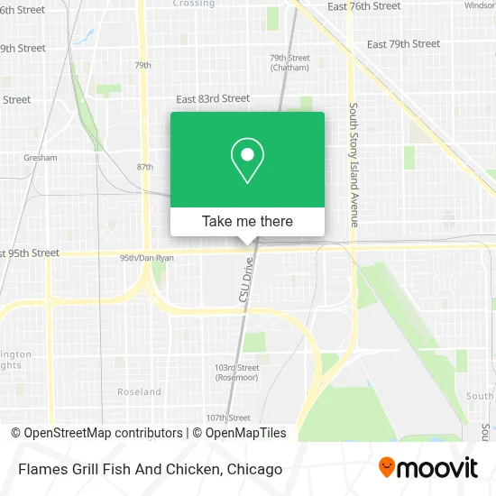 Flames Grill Fish And Chicken map