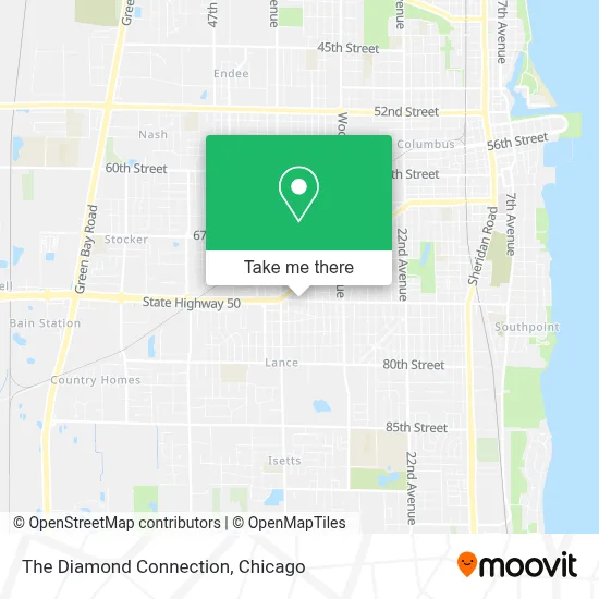 The Diamond Connection map