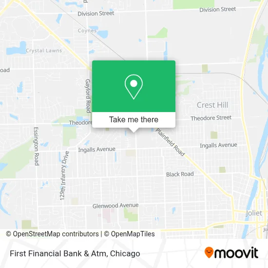 First Financial Bank & Atm map