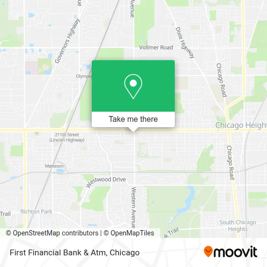 First Financial Bank & Atm map