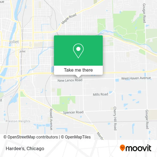 Hardee's map
