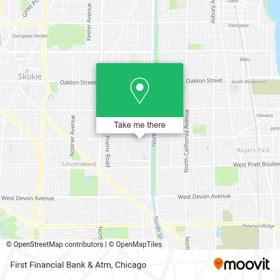 First Financial Bank & Atm map