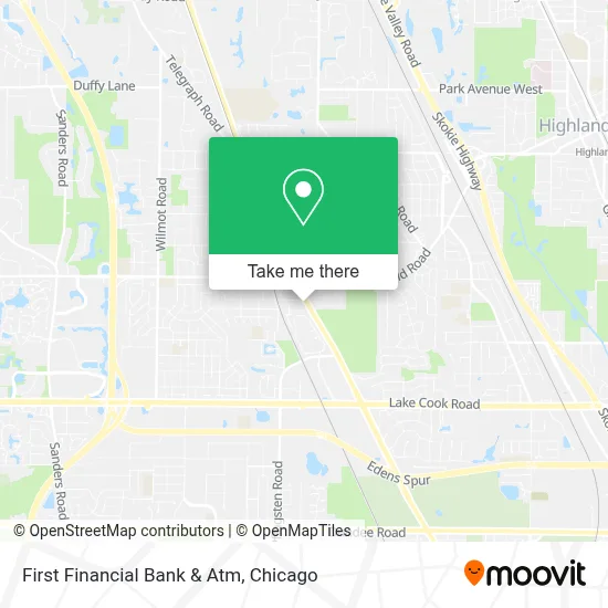 First Financial Bank & Atm map