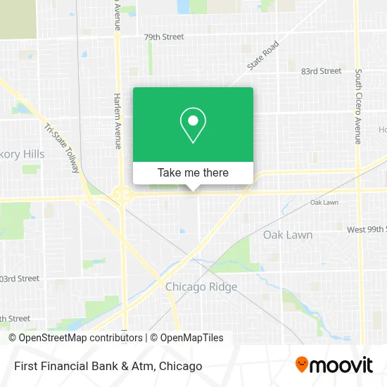 First Financial Bank & Atm map