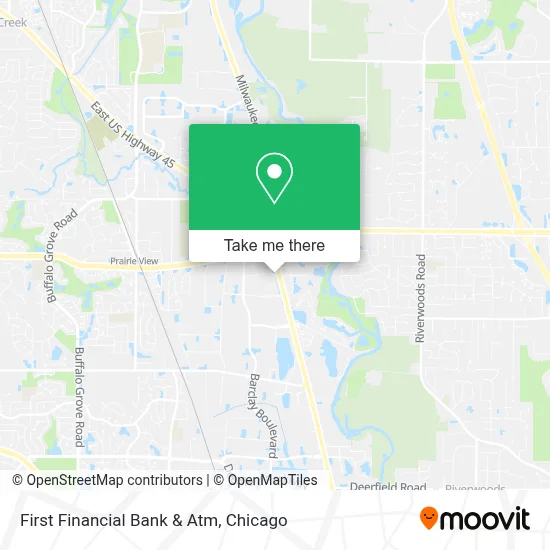 First Financial Bank & Atm map