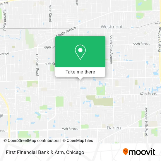 First Financial Bank & Atm map