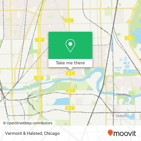 Vermont & Halsted map