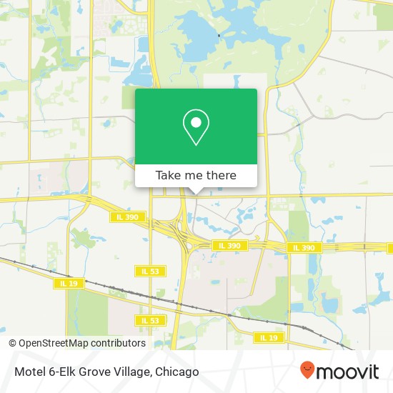 Motel 6-Elk Grove Village map