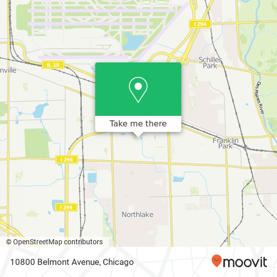 10800 Belmont Avenue map