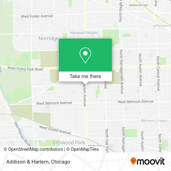 Mapa de Addison & Harlem