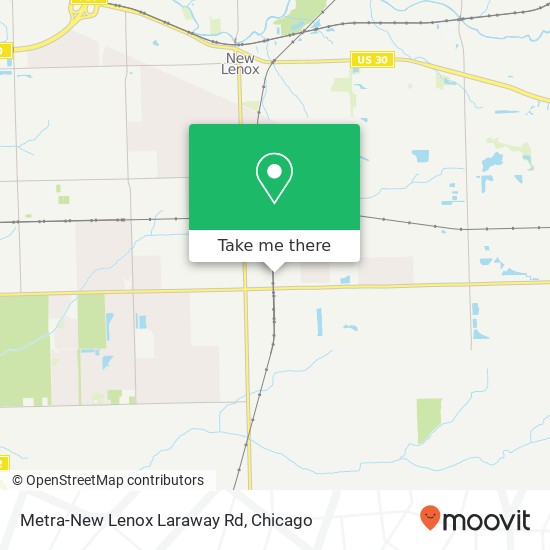 Metra-New Lenox Laraway Rd map