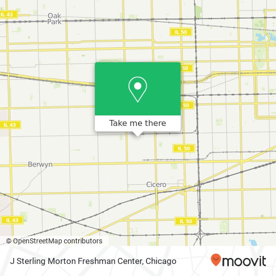 J Sterling Morton Freshman Center map