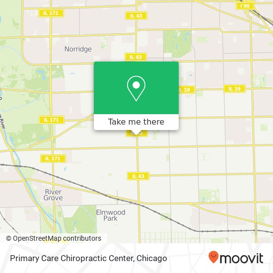 Primary Care Chiropractic Center map