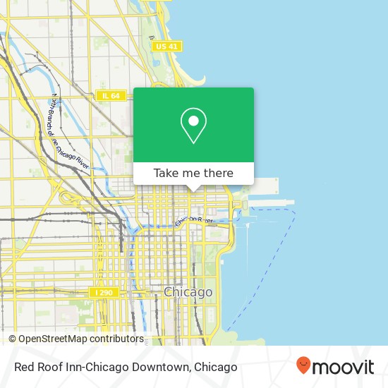 Red Roof Inn-Chicago Downtown map