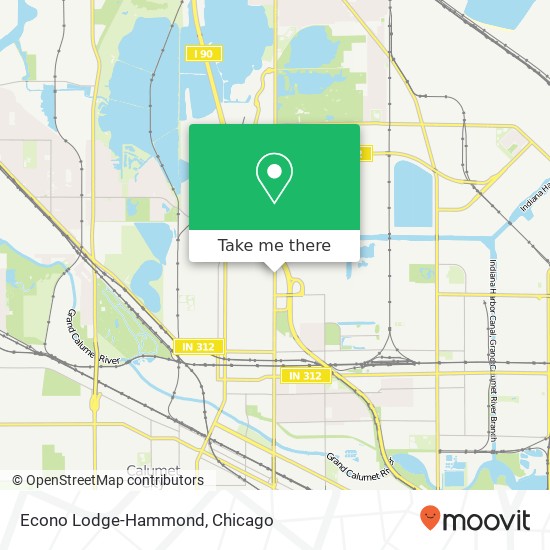 Econo Lodge-Hammond map