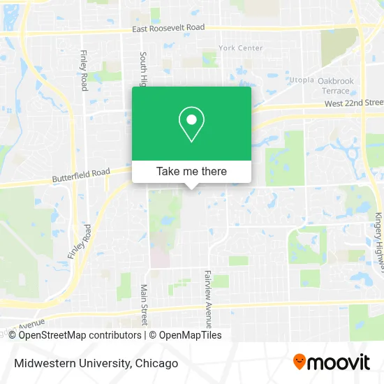 Midwestern University map
