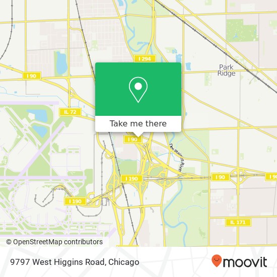 Mapa de 9797 West Higgins Road