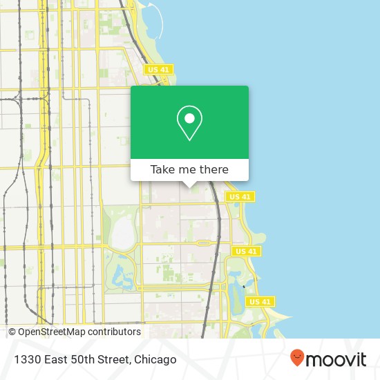 1330 East 50th Street map